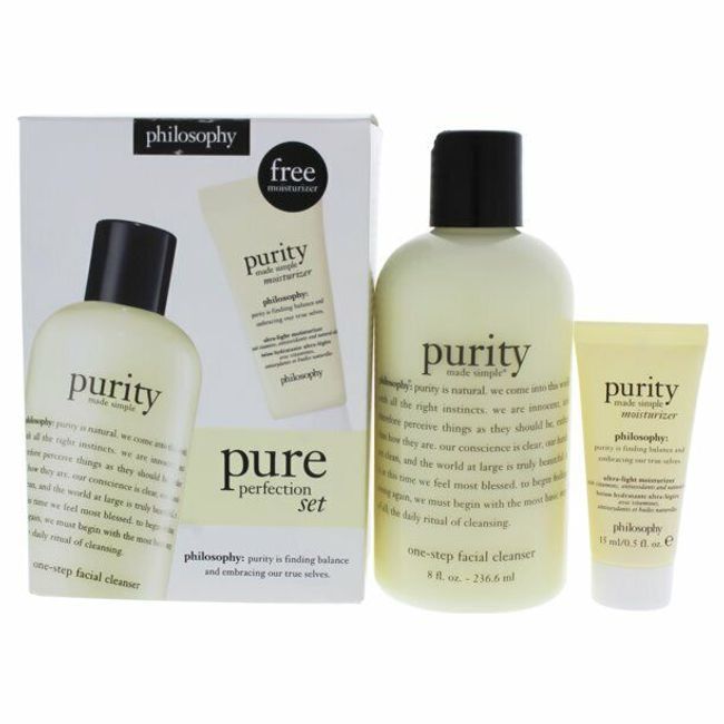 Philosophy Purity Made Simple Mini Duo Cleanser & Moisturizer Travel Set NIB 63-