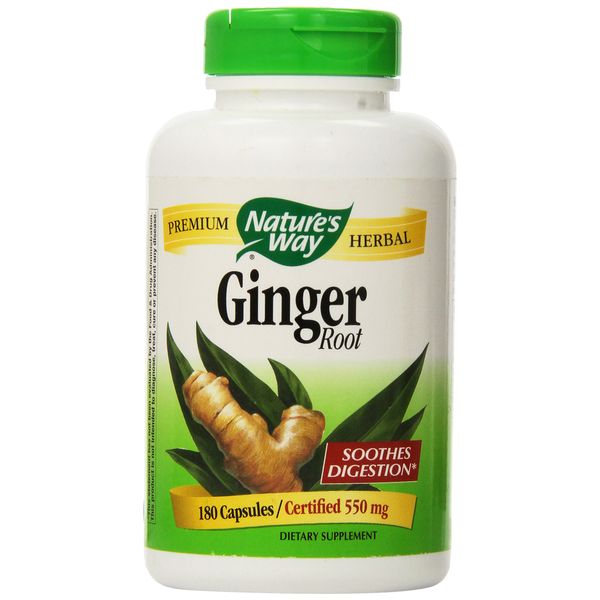 Nature's Way Ginger Root 550 mg, Capsules 180ea