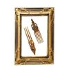 Purpledip Brass Wall Decor Accent Figurine: Dancing Peacocks Statue (12649B)