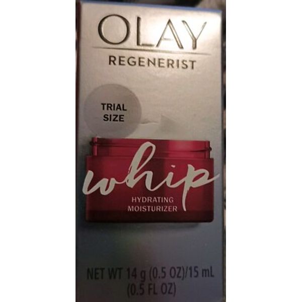 Olay Regenerist Whip Face Moisturizer, Trial Size 0.5 Oz 15 mL NEW