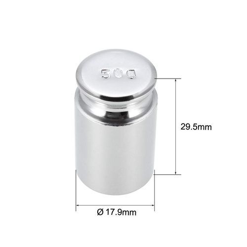 uxcell Gram Calibration Weight M1 Precision Chrome Plated Steel for Digital Balance Scale 50g