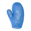 Blue Exfoliating Bath Sponge Gloves Tear Resistant Quick Dry Body Scrubber