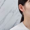 Philip Jones Silver Plated Round Hoop Earrings