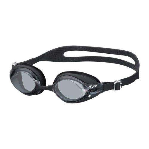 VIEW V540SA BK Swimming Goggles, Made in Japan, Fitness, Anti-Fog, UV Protection, Silicone Pad, Unisex