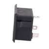 Sourcingmap 2 Pcs AC 250V UK Socket Square Cabinet Outlet Power Receptacle Black