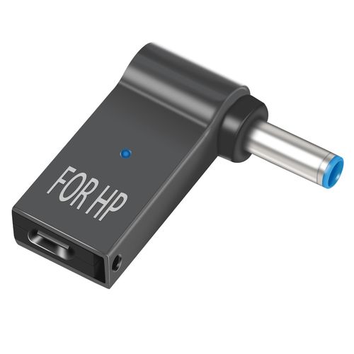 CapzoStone USB C to 4.5mm Charger Convertor Type C to 4.5 x 3.0mm Plug Converter 100W PD Charger Connector for HP 15-f211wm 15-f233wm 15-f278nr, HP Envy Pavilion Stream X360 13 15 17 Charger