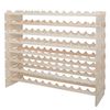96 Bottles Holder Wine Rack Stackable Storage 8 Tier Solid Wood Display Shelves