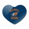 Bucknell Bison Heart Acrylic Fridge Refrigerator Magnet
