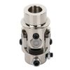 SCITOO 3/4 Round x 3/4" DD U-Joint Steering Single Universal Joint Coupling Chrome 83mm