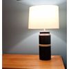 Mid-Century Modern Ceramic Modern Black Cylinder Table Lamp - Multiple Quanties!