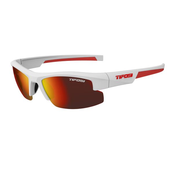 Tifosi Optics ShutOut Multi-sport Sunglasses (Matte White/Smoke Red lenses)