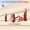 Siding Installation Tools Compatible with 5/16 Inch Fiber Cement Siding Mounting