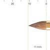 BISYODO Long Series Lip Brush - Round Flat Type, Brown