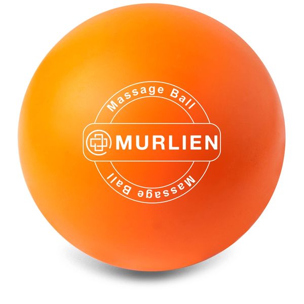 MURLIEN Massage Ball, Lacrosse Ball for Trigger Point Therapy, Deep Tissue, Myofascial Release, Sore Muscle Relief Massager for Neck, Shoulder, Back, Legs, Foot or Muscle Tension – Orange