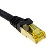 kenable FLAT CAT7 FTP Shielded 600MHz 10Gbps Ethernet LAN Cable RJ45 6m Black