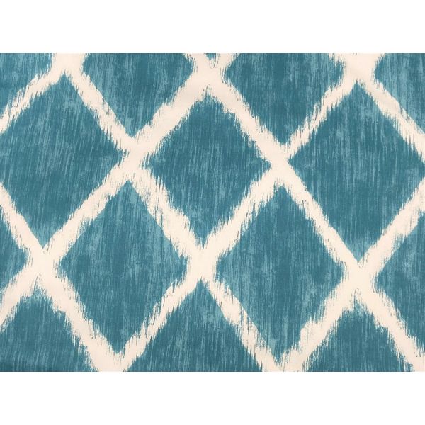 Sandown Bourne Lattice Pattern TEAL Multipurpose Drapery Curtain Fabric BTY