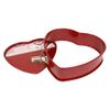 casaWare Heart Springform 10-Inch Pan, Ceramic Coated NonStick Red Granite
