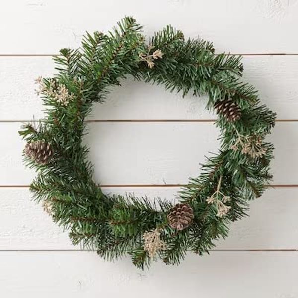 Artificial wreath, in/outdoor Pine, 45 cm