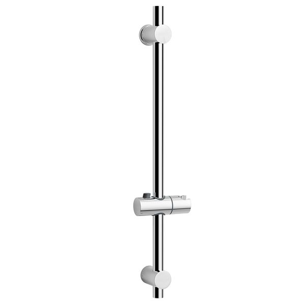 SAMODRA Shower Riser Rail with Adjustable Shower Head Holder,66 cm Wall Mounted Shower Slider Rail (Chrome)