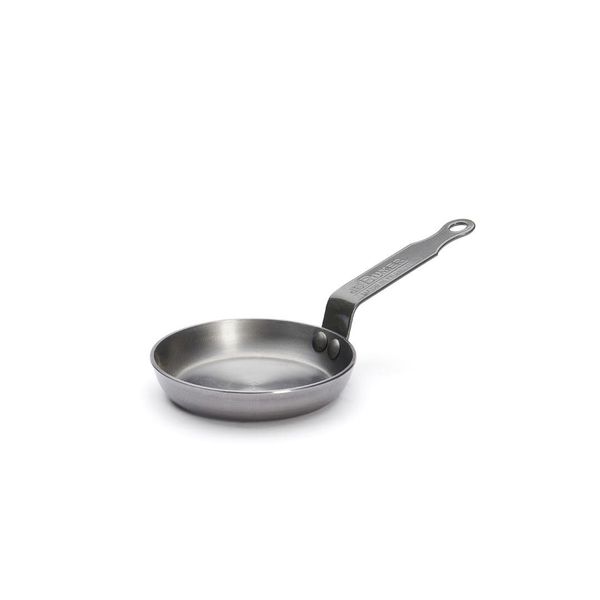 De Buyer 5612.12 Mineral B Element Blini Pan ,Silver-grey,4.7 Inch