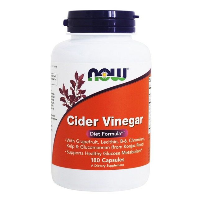 NOW Foods Cider Vinegar Diet, 180 Capsules