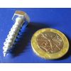 Zinc Hex Head Lag Screw 7/16 Hex Size 1/4 Thread x 1.00" Length, 100 pcs