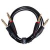 UDG Audio Cable Set 1/4'' Jack - 1/4'' Jack Black Straight 3m