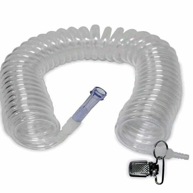 TIDY TUBING COILED SELF-STORING OXYGEN HOSE - 5 FEET LONG