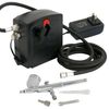 Mini Airbrush Compact Air Compressor Kit Set Hose Cake Tattoo Nail DIY Fun