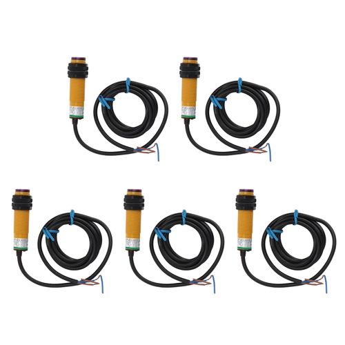 Kadimendium 5 Pcs AC 90‑250V Infrared Photoelectric Switch Normally Open Obstacle Avoidance Photoelectric Sensor 10 to 30cm Sensing Photoelectric Sensor