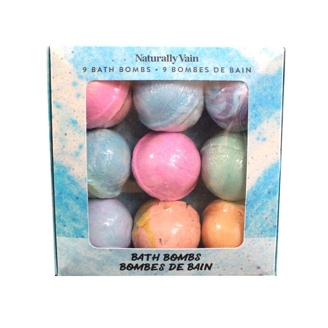 Naturally Vain 9 Pack Bath Bomb ( Set of 7 Missing Two Bath Bombs)