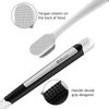 OBrush Soft Toothbrush for Sensitive Gums, New Japanese 20,000 Micro Fine Nano Bristles Tooth Brush for Adults, Pregnant and Elderly, Packed in Portable Case, Color Black and White Pack of 2