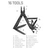 SOG Multi-Tool Pliers- PowerAssist Multi-Tool Pocket Knife and Utility Tool Set with 16 Lightweight Specialty Tools and EDC Sheath (B66N-CP) , Black