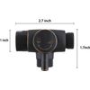 Solid Metal 3-Way Shower Arm Diverter T Adapter Replacement - oil Rubbed Bronze