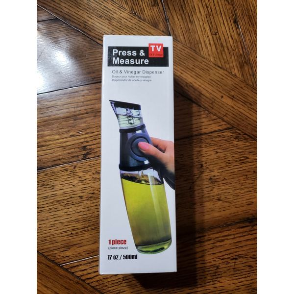 Press And Measure Oil And Vinegar Dispenser 17oz/500ML