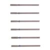MZCMSL Cylinder Cuticle Drill Bits Set, 6pcs Round Top Russian Manicure Bits, 3/32 Shank efile Bit (Medium)