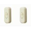 Torpedo Switch/[2 Pack] SFTlite White Inline Switch Use Inline 2 or 3 Core,Inline Lamp/Light/Bulb Switch