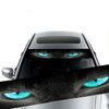 Car Decals Front Rear Window Windshield Stickers 3D Blue Eye Shadow Graphics