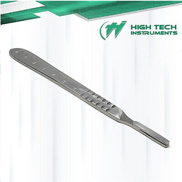 SCALPEL KNIFE BLADE HANDLE #4 GRADUATED STAINLESS STEEL MEDICAL DENTAL TOOL