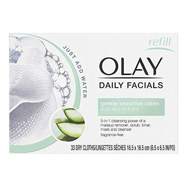 Moist Mall OLAY Daily Gentle Clean 5-in-1 Water Activated Cloth 33ea (4pcs)