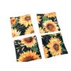 Sunflower Quilted Fabric Coasters