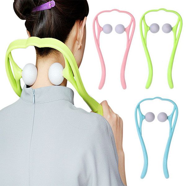 Hidden Item Golf Ball Neck Shoulder Massager Acupressure Machine, Green, 1ea