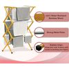Morvat Bamboo Adjustable Laundry Drying Rack with Steel Bars, 23FT