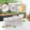 DRASTAR Wall Remote Holder,Remote Control Holder with 3 Slots, Remote Holder for Bed, Bedside Remote Control Holder, Retro White