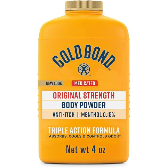 Gold Bond Medicated Original Strength Body Powder, 4 oz., Talc-Free,...