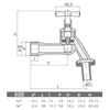 Pepte 5902626235680 037a Garden BIB Tap, Silver
