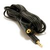 kenable 3.5mm Stereo Jack to Socket Headphone Extension GOLD Cable 5m [5 metres]