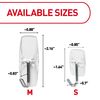 Command Small Wire Toggle Hooks, Damage Free Hanging Wall Hooks with Adhesive Strips, No Tools Wall Hooks for Christmas Decorations, 40 Clear Hooks and 48 Command Strips