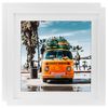 Picture Frames 10x10 2 Pack Nature Solid Wood White for Wall Mounting and Tabletop Display