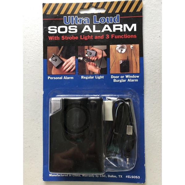 Ultra Loud SOS Alarm With Strobe Light And 3 Funtions